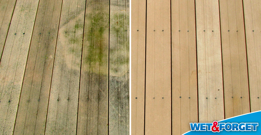 Spring Cleaning Wood Deck