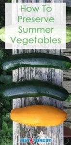 Save summer vegetables for months to come with our favorite preservation methods!