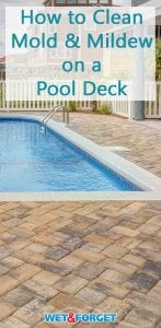Are you starting to prep your pool deck for the upcoming summer season? Remove those unsightly black stains on your pool deck with this simple method!