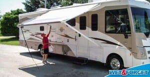 how to clean a rv before camping