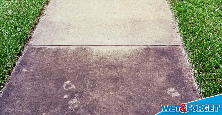 Conquer Concrete Stains Once and for All with Wet & Forget Outdoor!