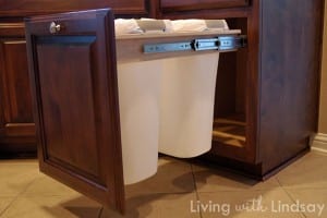 kitchen trash can drawer