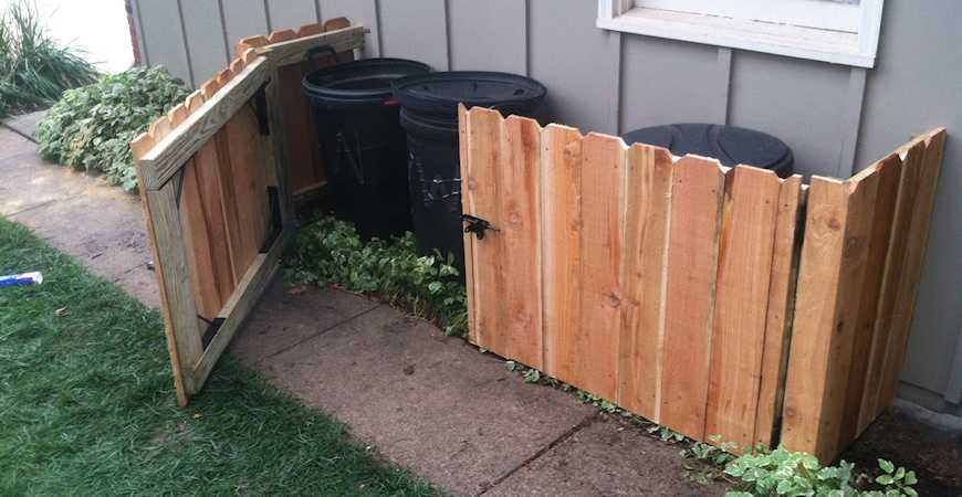 Creative Ways To Hide Your Trash Cans, How To Deodorize Outdoor Trash Can