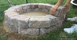 diy brick fire pit