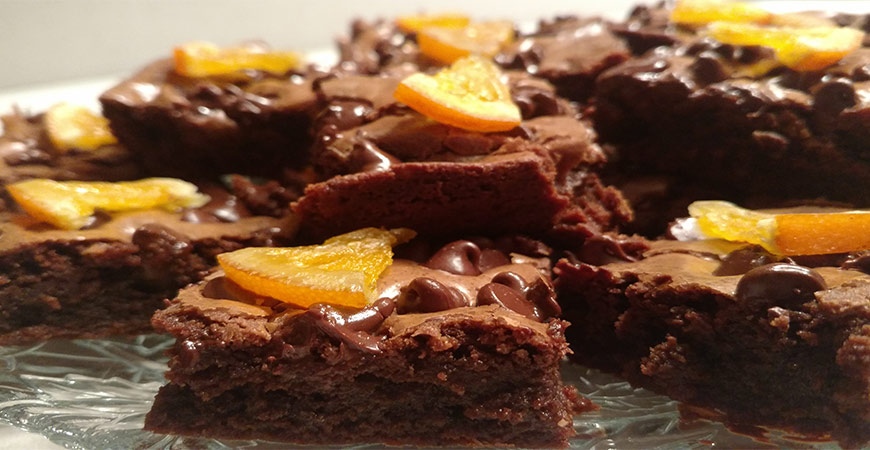 chocolate orange brownies