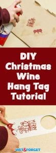 Personalize your holiday wine gifts with this quick and easy DIY hang tag!
