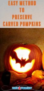 Carving pumpkins this weekend? Make sure yours last the longest on your block with this easy preservation method!