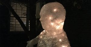 Add lights to your ghost to make it glow at night