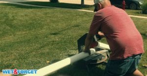 Cutting PVC pipe