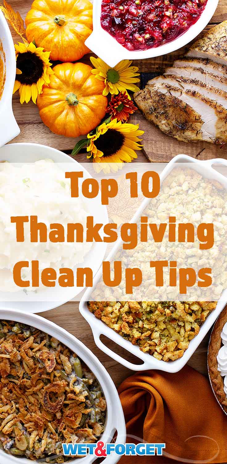 Follow these quick tips to make post-Thanksgiving clean up easy!