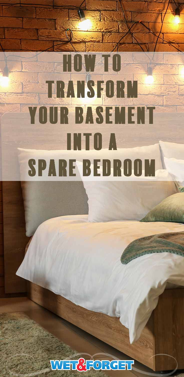 Need more room for holiday guests? Read up on easy DIY ways to transform your basement into a spare bedroom.