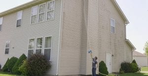 Clean up green and black stains on your siding with Wet & Forget