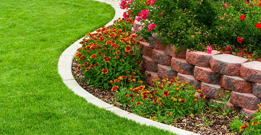 Create edging around your flowerbeds with stone or brick as a part of your gardening new year's resolutions.