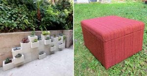 cinder blog yard project