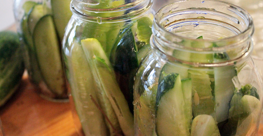 Use a canning method to preserve your veggies 