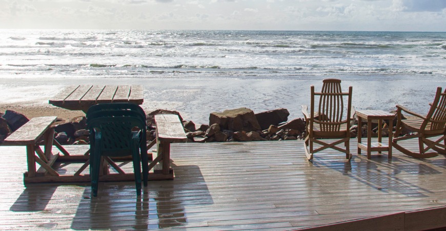 Outdoor wood stains protect furniture from rain, wind, and sun