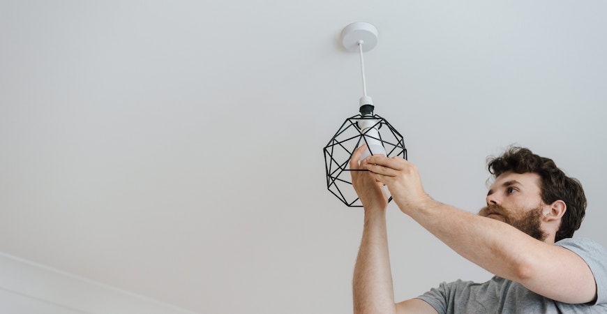 Swapping out light fixtures is a common DIY project.