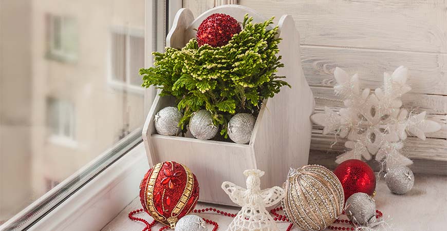 Frosted fern is a great pet friendly option for decorating for the holidays.