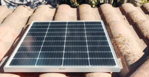 A solar panel is made from multiple cells