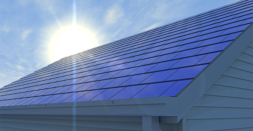 Solar power roof shingles