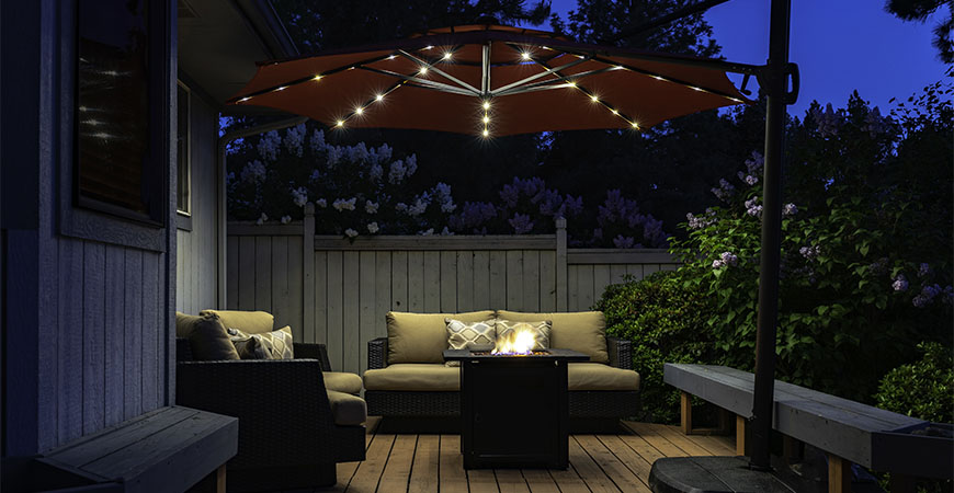 Outdoor lighting is key to have to ensure your deck is a safe area. 