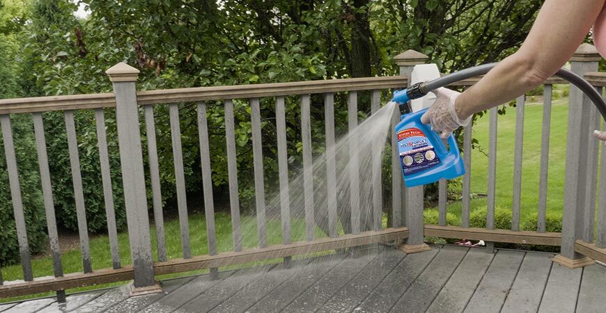 Deck safety month is here! Get rid of algae on your deck with Wet & Forget.