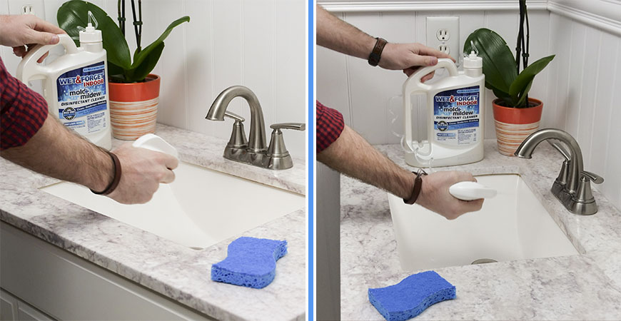 Clean your sink with Wet & Forget Indoor