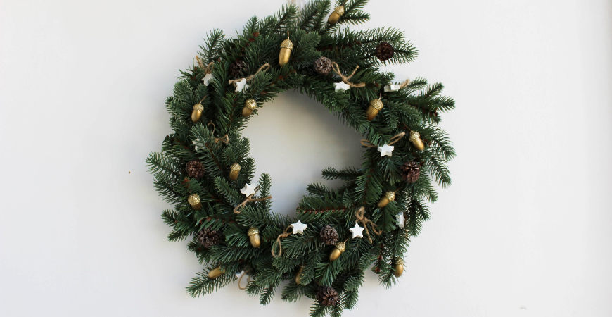 Wreaths are one of our favorite Christmas tree recycling projects.